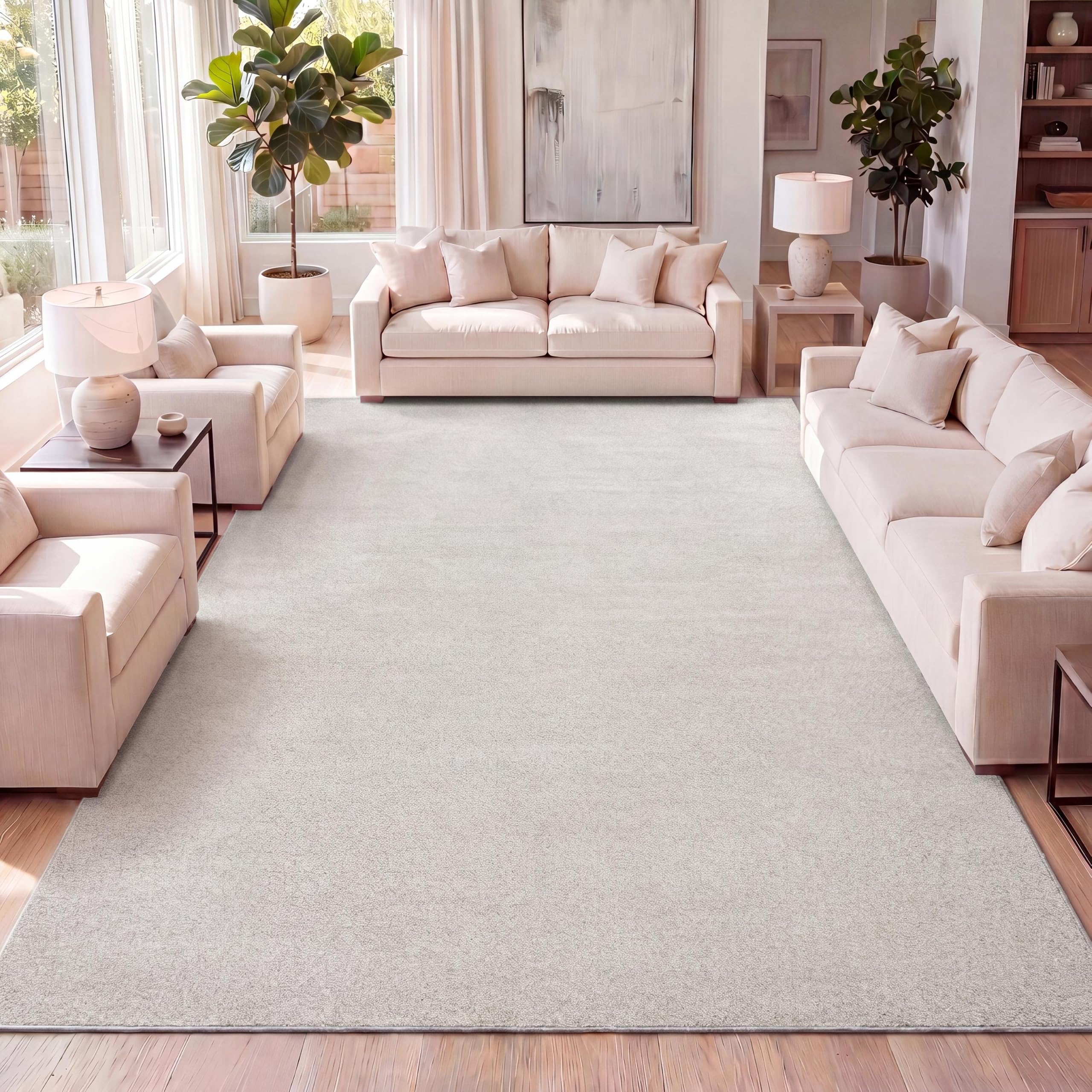 Amazon.com: JONATHAN Y Haze Solid Low-Pile Ivory Indoor Area Rug